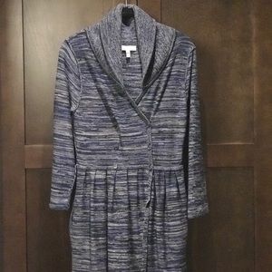 Joie shawl collar sweater dress